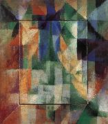 Delaunay, Robert The Window Toward the city oil painting artist